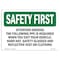 Signmission OSHA Sign, Attention Drivers Following PPE Is Required, 24in X 18in Alum, 24" W, 18" H, Landscape OS-SF-A-1824-L-10553 - alternate 1